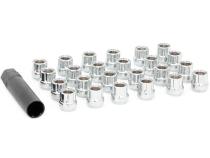 Lug Nut Set 1/2x20 24 Qty Chrome Open End Rough Country