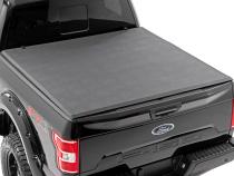 Soft Tri-Fold Bed Cover 6 Foot 7 Inch Bed Ford F-150 (15-20)/Raptor (17-20) Rough Country