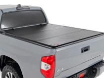 Hard Tri-Fold Flip Up Bed Cover 5 Foot 7 Inch Bed Toyota Tundra 2WD/4WD (07-21) Rough Country