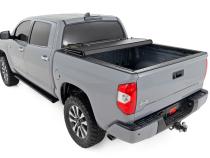 Hard Tri-Fold Flip Up Bed Cover 5 Foot 7 Inch Bed Toyota Tundra 2WD/4WD (07-21) Rough Country