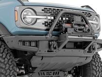 High Winch Mount All Models 20 Inch Black Single Row LED DRL Ford Bronco (21-25) Rough Country