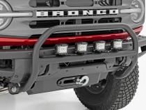 Nudge Bar 4 Inch Round Led (x4) OE Modular Steel Ford Bronco 4WD (21-25) Rough Country