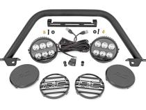 Safari Bar 6.5 Inch Round LED OE Modular Steel Ford Bronco 4WD (21-25) Rough Country