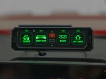 4 Gang Switch Panel RGB Backlit Buttons Multifunction Modes Rough Country