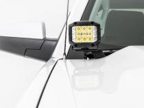 LED Ditch Light Kit 2in Black Pair Spot Silverado/Sierra 1500 (14-18 &amp;amp; Classic) Rough Country