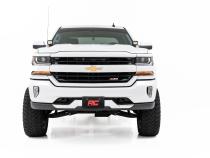 LED Ditch Light Kit 2in Black Pair Flood Silverado/Sierra 1500 (14-18 &amp;amp; Classic) Rough Country