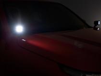 LED Light Kit Ditch Mount 2 Inch Black Pair White DRL Nissan Frontier (22-26) Rough Country