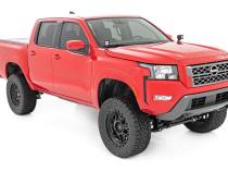 LED Light Kit Ditch Mount 2 Inch Black Pair White DRL Nissan Frontier (22-26) Rough Country
