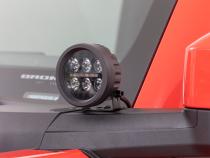 LED Light Kit Ditch Mount 3.5 Inch Black Round Pair Amber DRL Ford Bronco (21-25) Rough Country