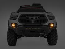 LED Fog Light Kit 3.5 Inch Round Black Series Amber DRL Toyota Tacoma (16-23) Rough Country