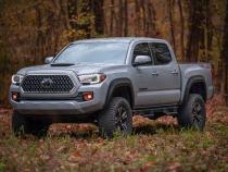 LED Fog Light Kit 3.5 Inch Round Black Series Amber DRL Toyota Tacoma (16-23) Rough Country
