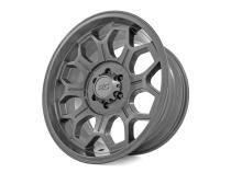 77 Series Wheel One-Piece Gunmetal Gray 20x10 6x135 -25mm Rough Country