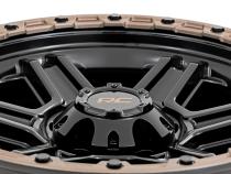 79 Series Wheel One-Piece Semi Gloss Black w/Bronze Ring 18x9 5x5 0mm Rough Country