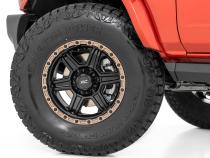 79 Series Wheel One-Piece Semi Gloss Black w/Bronze Ring 18x9 5x5 0mm Rough Country