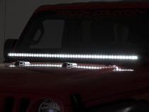 LED Light Kit Cowl Mount 50 Inch Spectrum Single Row Jeep Gladiator JT/Wrangler JL (18-26) Rough Country