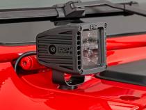 LED Light Kit Cowl Mount 2 Inch Spectrum Pair Jeep Gladiator JT/Wrangler JL (18-26) Rough Country