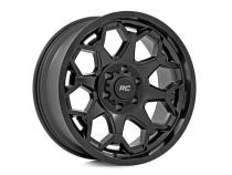 80 Series Wheel One-Piece Semi Gloss Black 20x9 6x135 0mm Rough Country