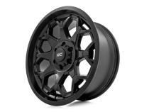 80 Series Wheel One-Piece Semi Gloss Black 20x10 5x5 -19mm Rough Country