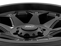 80 Series Wheel One-Piece Semi Gloss Black 20x10 5x5 -19mm Rough Country