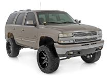 LED Light Kit Ditch Mount 2 Inch Black Pair Amber DRL Chevy Silverado 1500 (99-06) Rough Country