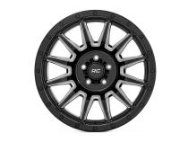 90 Series Wheel One-Piece Gloss Black w/machined spokes 20x9 6x5.5 0mm Rough Country