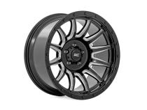 90 Series Wheel One-Piece Gloss Black w/machined spokes 20x9 6x5.5 0mm Rough Country