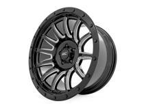 90 Series Wheel One-Piece Gloss Black w/machined spokes 20x9 6x5.5 0mm Rough Country