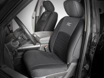 Seat Covers FR Bucket RR Full bench Ram 1500 (09-18)/2500 (11-18)/3500 (11-18) Rough Country