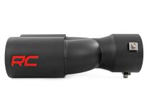 Exhaust Tip Black Red RC Logo 2.5-3 Inch Pipe Single Inlet Dual Outlet Rough Country
