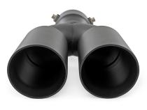 Exhaust Tip Black Red RC Logo 2.5-3 Inch Pipe Single Inlet Dual Outlet Rough Country
