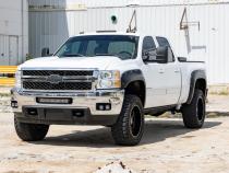 Pocket Fender Flares GAZ Summit White Chevy Silverado 1500/2500HD/3500HD (07-14) Rough Country
