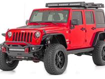 Power Running Boards Dual Electric Motor 4 Door Jeep Wrangler Unlimited (07-18) Rough Country