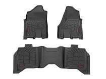 Sure-Fit Floor Mats Front &amp;amp; Rear Bucket Crew Ram 2500/3500 (19-26) Rough Country