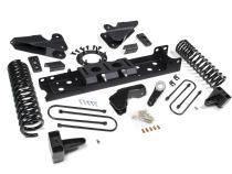 19-24 RAM 3500 4 Inch Radius Arm Bracket Gas 2 Inch Rear Block With Overload Adventure Shocks Zone Offroad