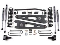 08-10 Ford F-250/F-350 Super Duty 4 Inch Radius Arm Lift Kit Gas Fox Adventure Shocks Zone Offroad