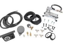 Onboard Air Bag Compressor Kit w/Gauge