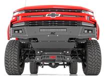 High Clearance Front Bumper LED Lights and Skid Plate 19-22 Chevy Silverado 1500 Rough Country