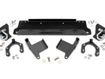 Jeep Winch Mounting Plate w/D-rings for Factory Bumper 07-18 Wrangler JK Rough Country