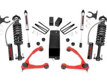 3.5 Inch Lift Kit Forged UCA Vertex/V2 Red Silverado/Sierra 1500 (07-16) Rough Country