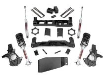 5 Inch Suspension Lift Kit Lifted Struts w/N3 Shocks &amp;amp; Struts 07-13 Silverado/Sierra 1500 4WD Rough Country