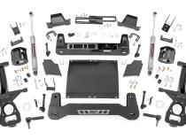 4in GM Suspension Lift Kit Strut Spacers N3 Shocks 19-21 1500 Trailboss/AT4 Diesel PU 4WD Rough Country