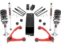 3.5 Inch Lift Kit UCA M1 Struts Red Silverado/Sierra 1500 (07-13) Rough Country