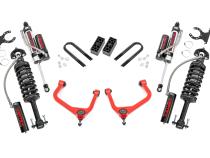3.5 Inch Lift Kit Vertex Rear Mono Leaf Red Chevy Silverado 1500 (22-24) Rough Country