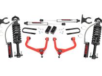 3.5 Inch Lift Kit Vertex/V2 Rear Mono Leaf Red Chevy Silverado 1500 (22-24) Rough Country