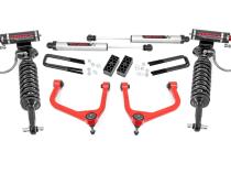 3.5 Inch Lift Kit Vertex/V2 Red Chevy Silverado 1500 2WD/4WD (2019-2024) Rough Country