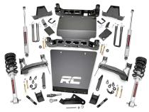 7 Inch Suspension Lift Kit Lifted Struts 14-18 Silverado/Sierra 1500 4WD Aluminum Rough Country