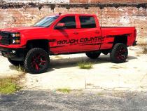 7 Inch Suspension Lift Kit Lifted Struts 14-18 Silverado/Sierra 1500 4WD Aluminum Rough Country