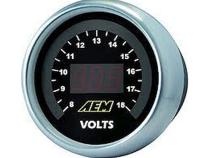 Classic Digital Volt Gauge Kit 8-18 Volts AEM Electronics