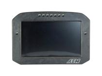 CD-7FG Carbon Flat Panel Non-Logging Display 7-inch diagonal screen, carbon fiber enclosure, GPS antenna and wiring harness included, Does Not Include Buttons (See PN 30-3610) AEM Electronics