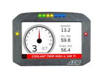 CD-7FG Carbon Flat Panel Non-Logging Display 7-inch diagonal screen, carbon fiber enclosure, GPS antenna and wiring harness included, Does Not Include Buttons (See PN 30-3610) AEM Electronics